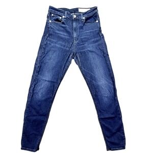 Rag & Bone Nina High-Rise Ankle Skinny Jeans Viola Dark Wash Size 28